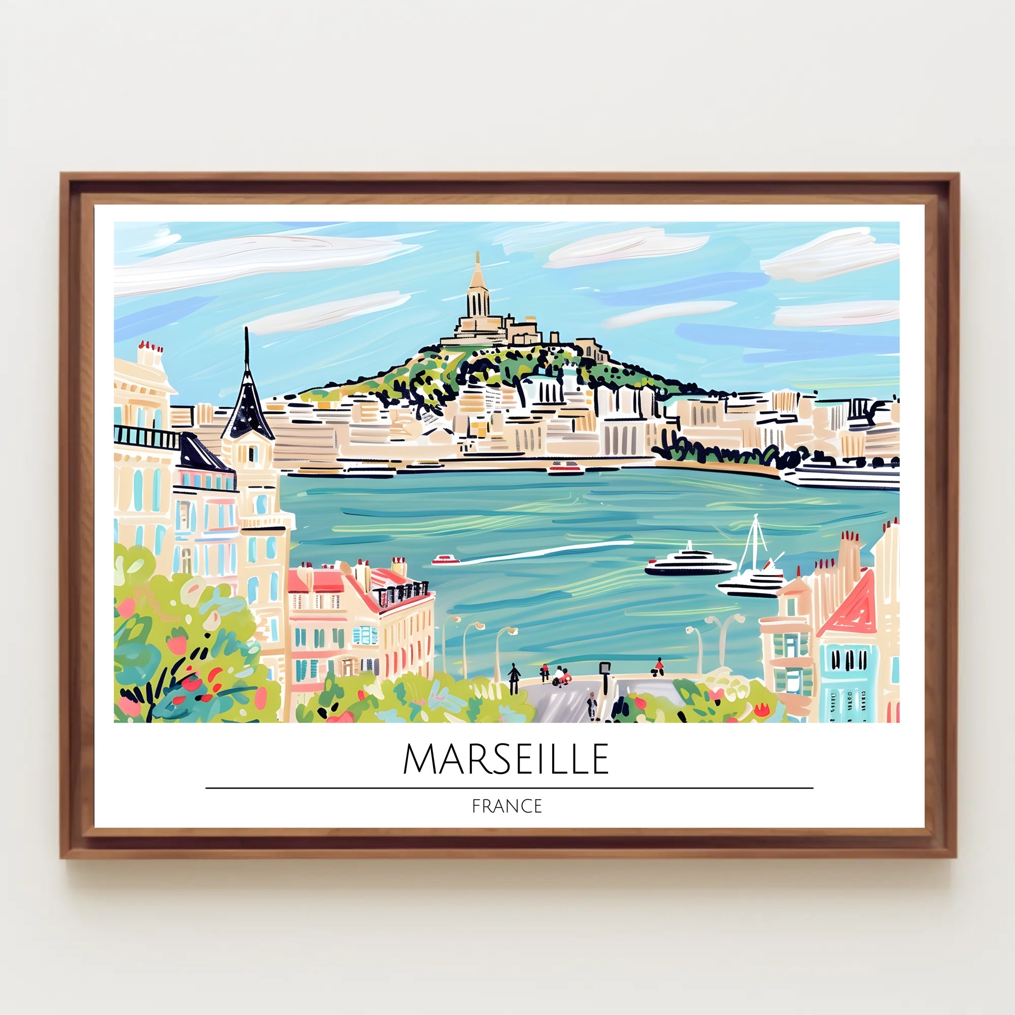 Scenic View of Marseille Poster PosterGoat