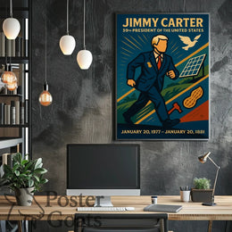 Jimmy Carter Vintage Presidential Poster