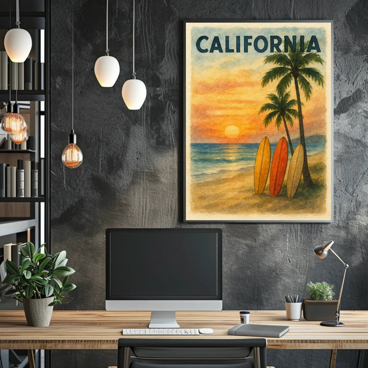 California Sunset Poster