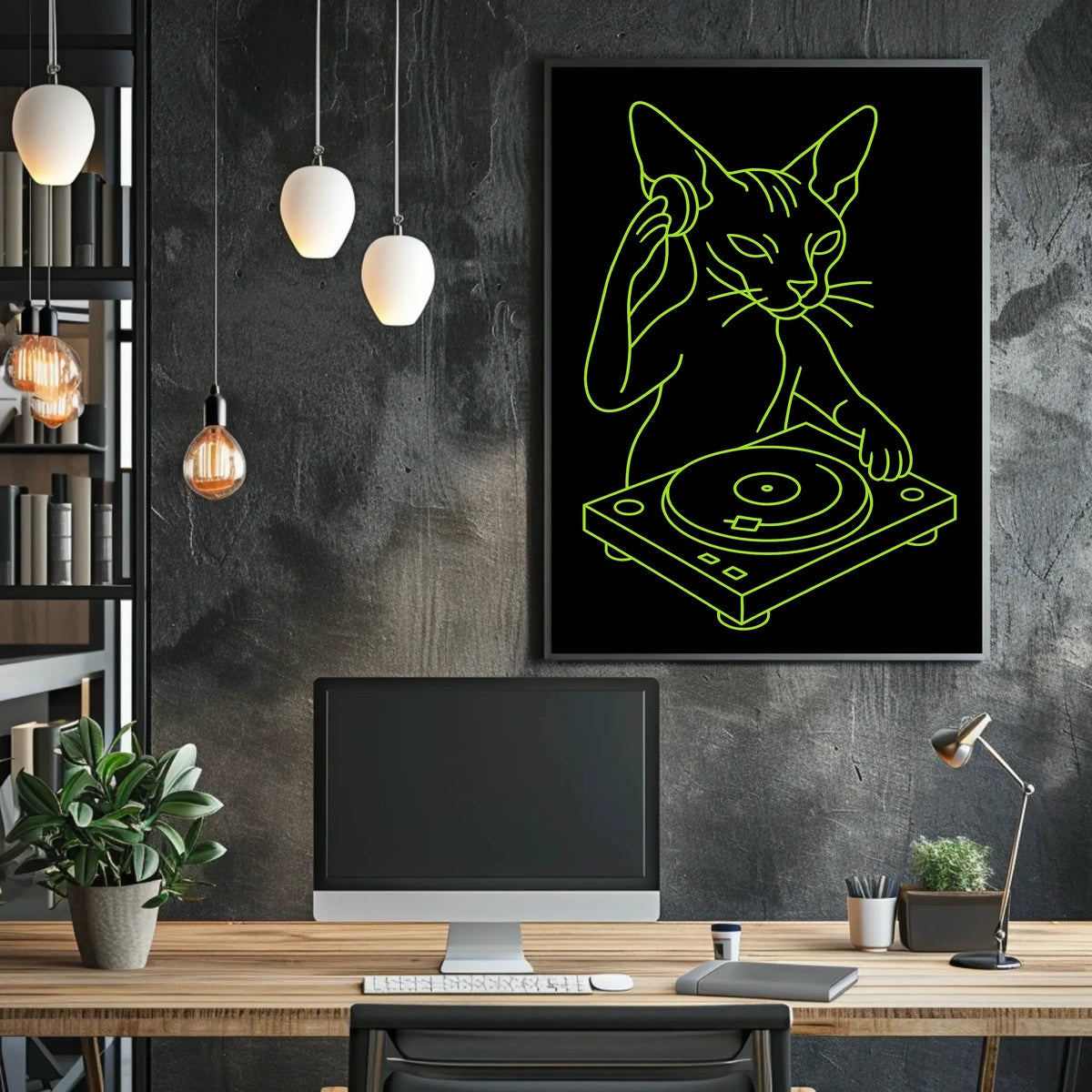 Dj Cat Vibes Poster
