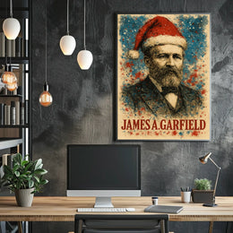 James A. Garfield 20th President of the United States Christmas SeriesPoster