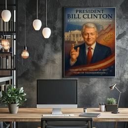 Bill Clinton Years Of Transformation Poster