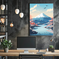 Tranquil Mountain Landscape Poster