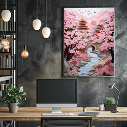 Cherry Blossom Serenity Poster
