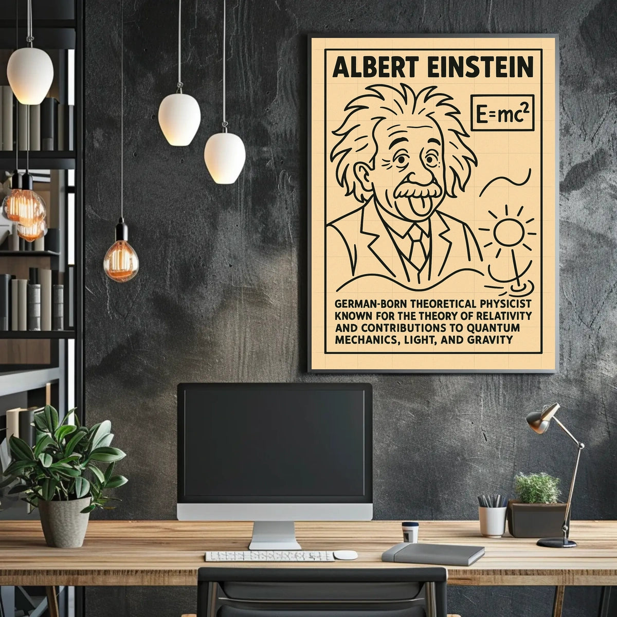 Albert Einstein Theoretical Physicist Poster