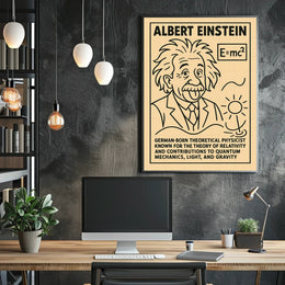 Albert Einstein Theoretical Physicist Poster