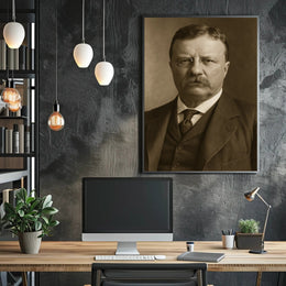 Vintage Portrait of Distinguished Gentleman Historical Poster