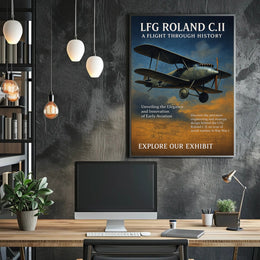 LFG Roland C.II A Flight Through History Poster PosterGoat