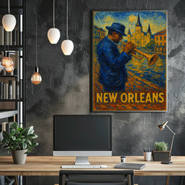 New Orleans Jazz Night Poster