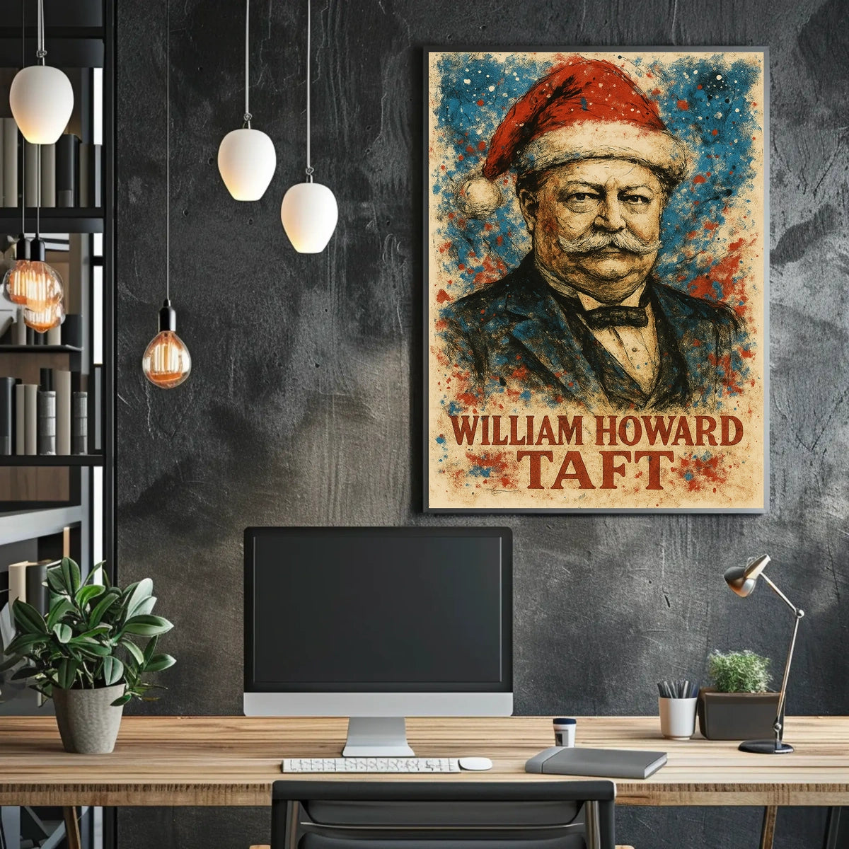 William Howard Taft 27th President of the United States Christmas SeriesPoster