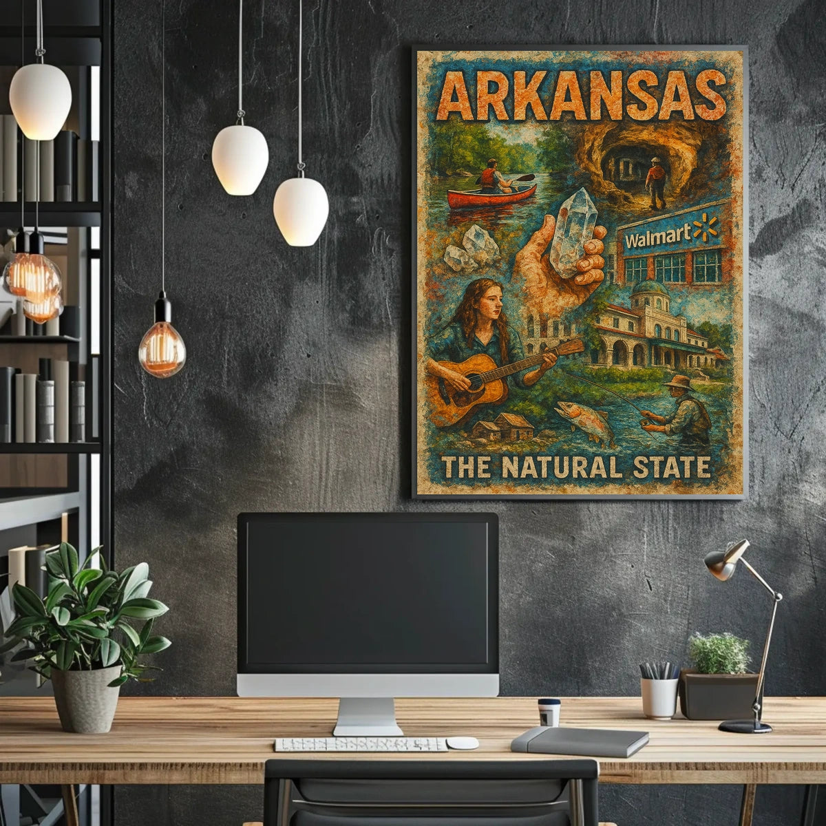 Arkansas The Natural State Poster