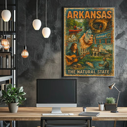 Arkansas The Natural State Poster