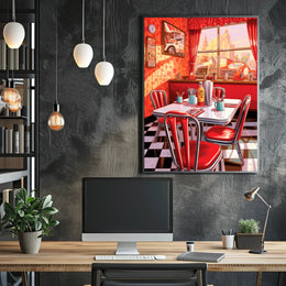 Retro Diner Vibes Poster