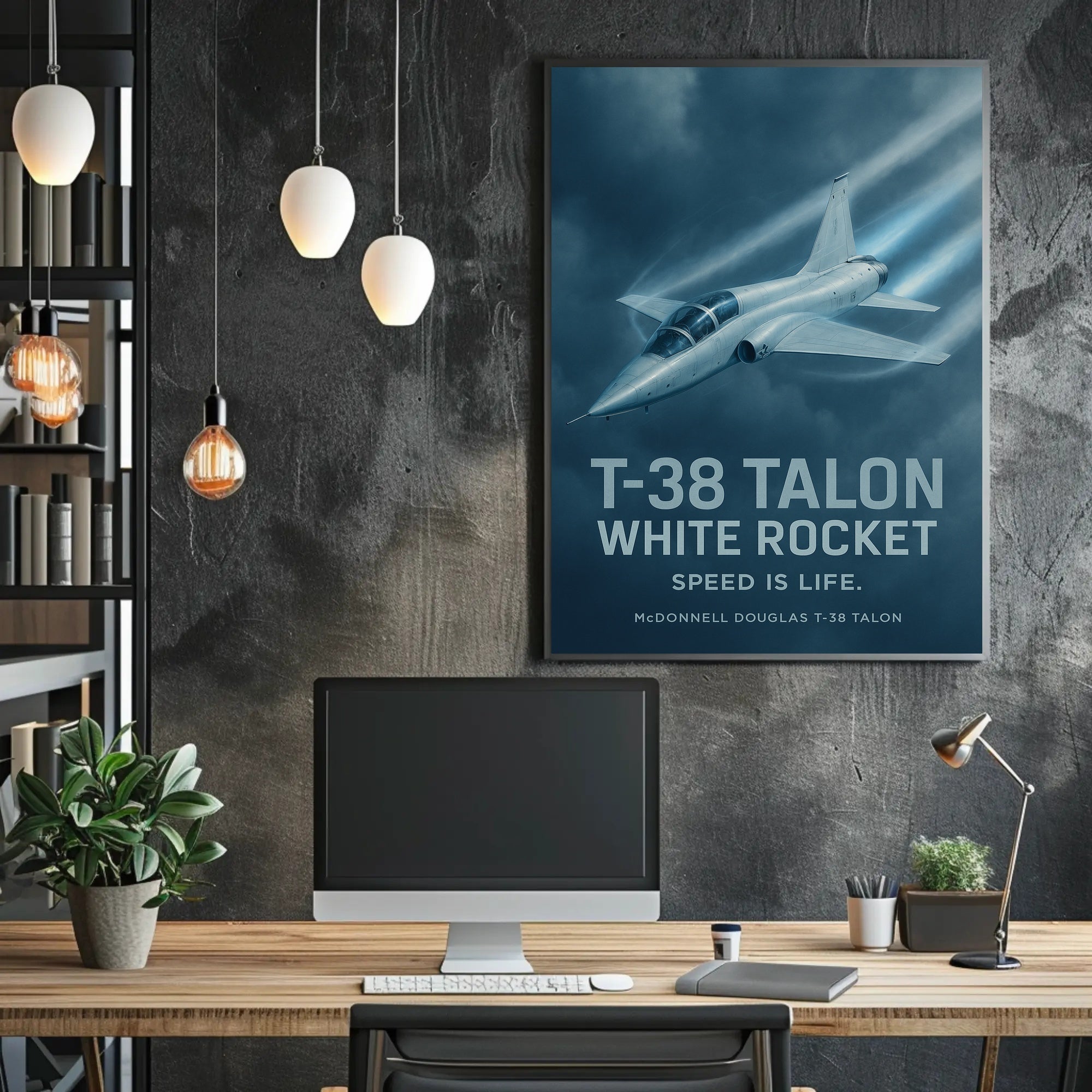 T-38 Talon Supersonic Jet Iconic Poster