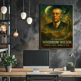Woodrow Wilson 28Th President Poster