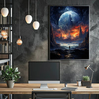 Cosmic Landscape Exploration Poster
