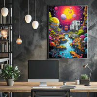 Cosmic Landscape Adventure Poster PosterGoat