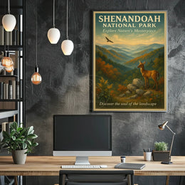 Shenandoah National Park Scenic Wildlife Vintage Poster
