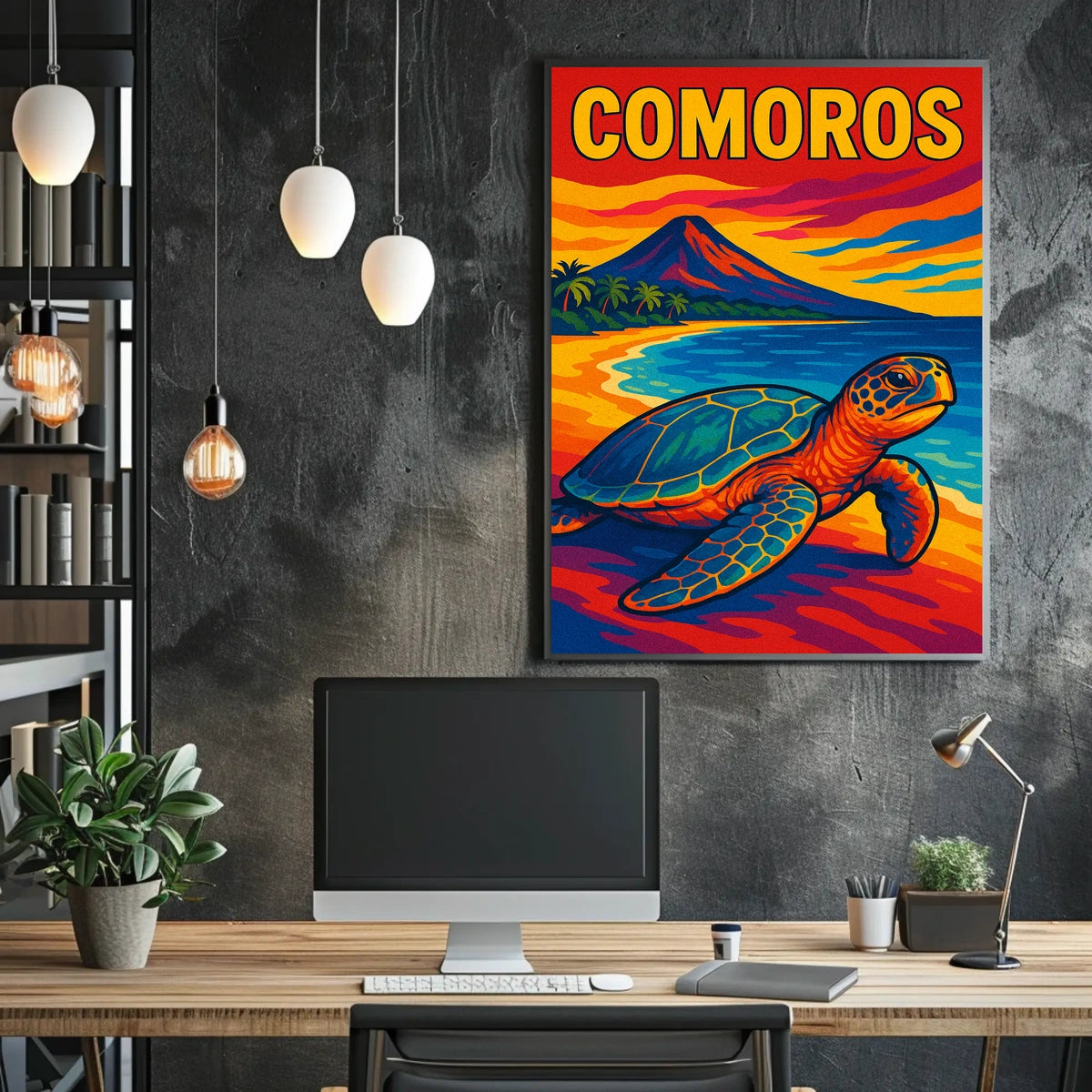 Comoros Coastal Beauty Poster
