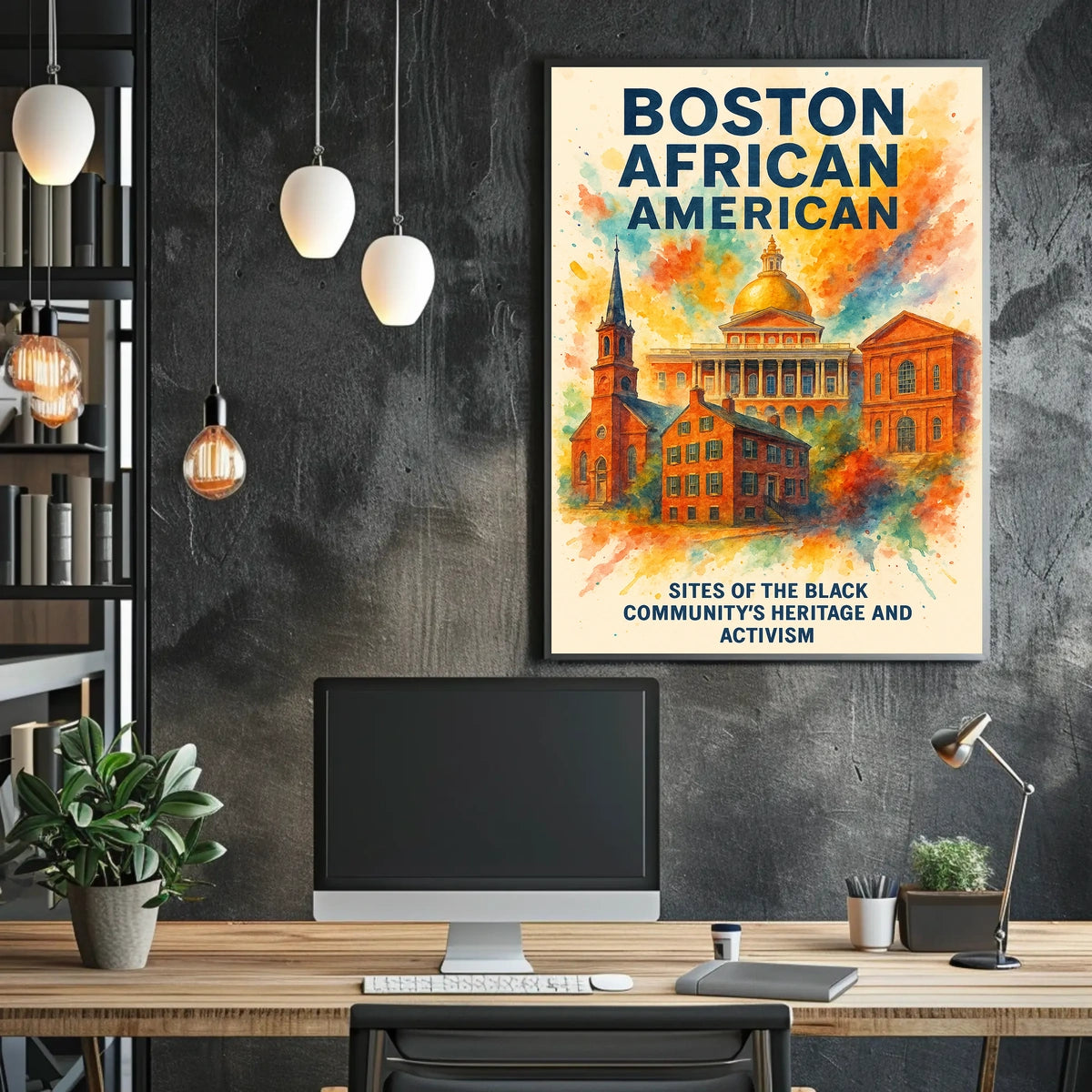 Boston's African American Heritage Vintage Poster