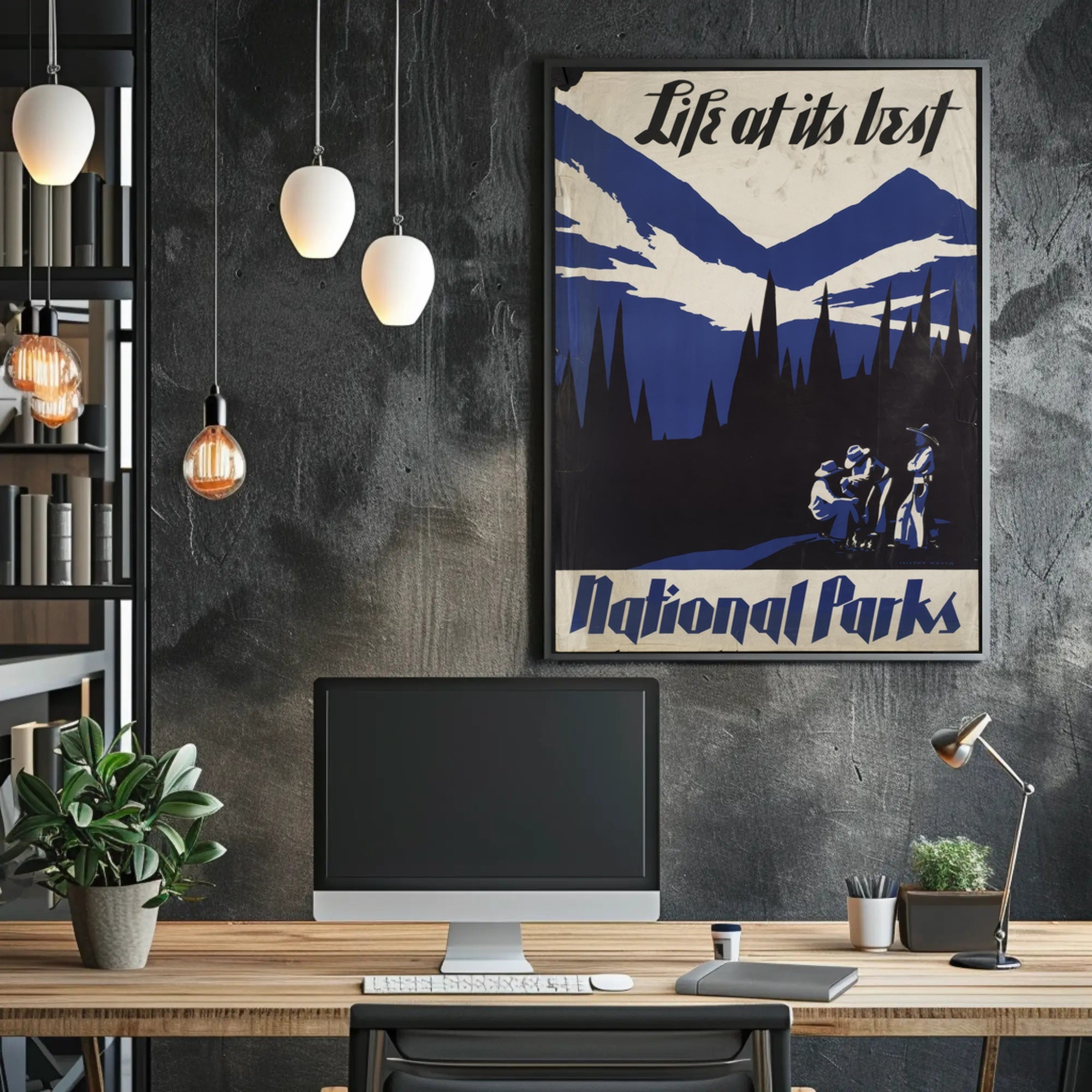 National Parks Vintage Travel Poster Print