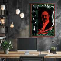 Laurant The Man of Many Mysteries Vintage Cultural Poster