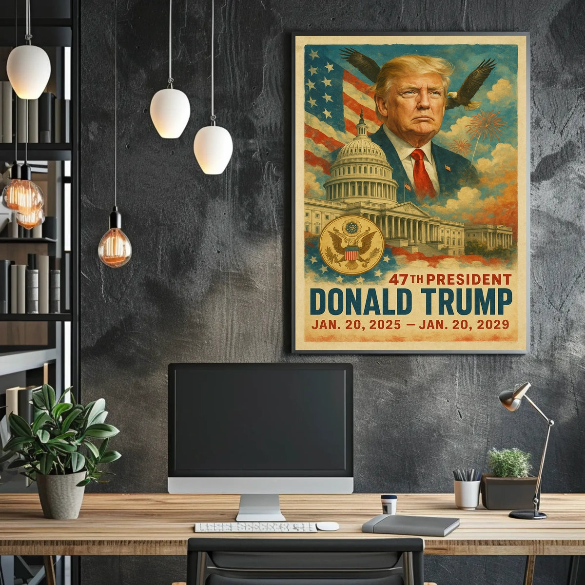 Donald Trump Visionary Change Pop Art Patriotic Poster