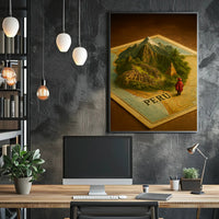 Peru Enchanting Travel Poster Vintage Wall Art