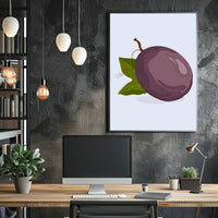 Plum Illustration Poster