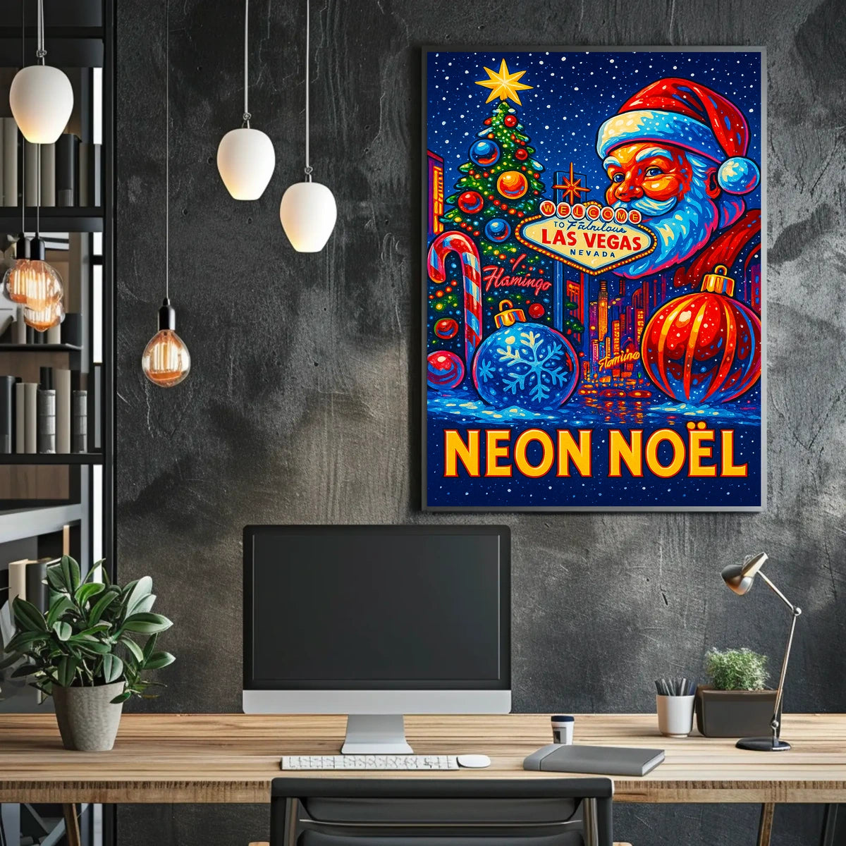 Neon Noël In Las Vegas Poster