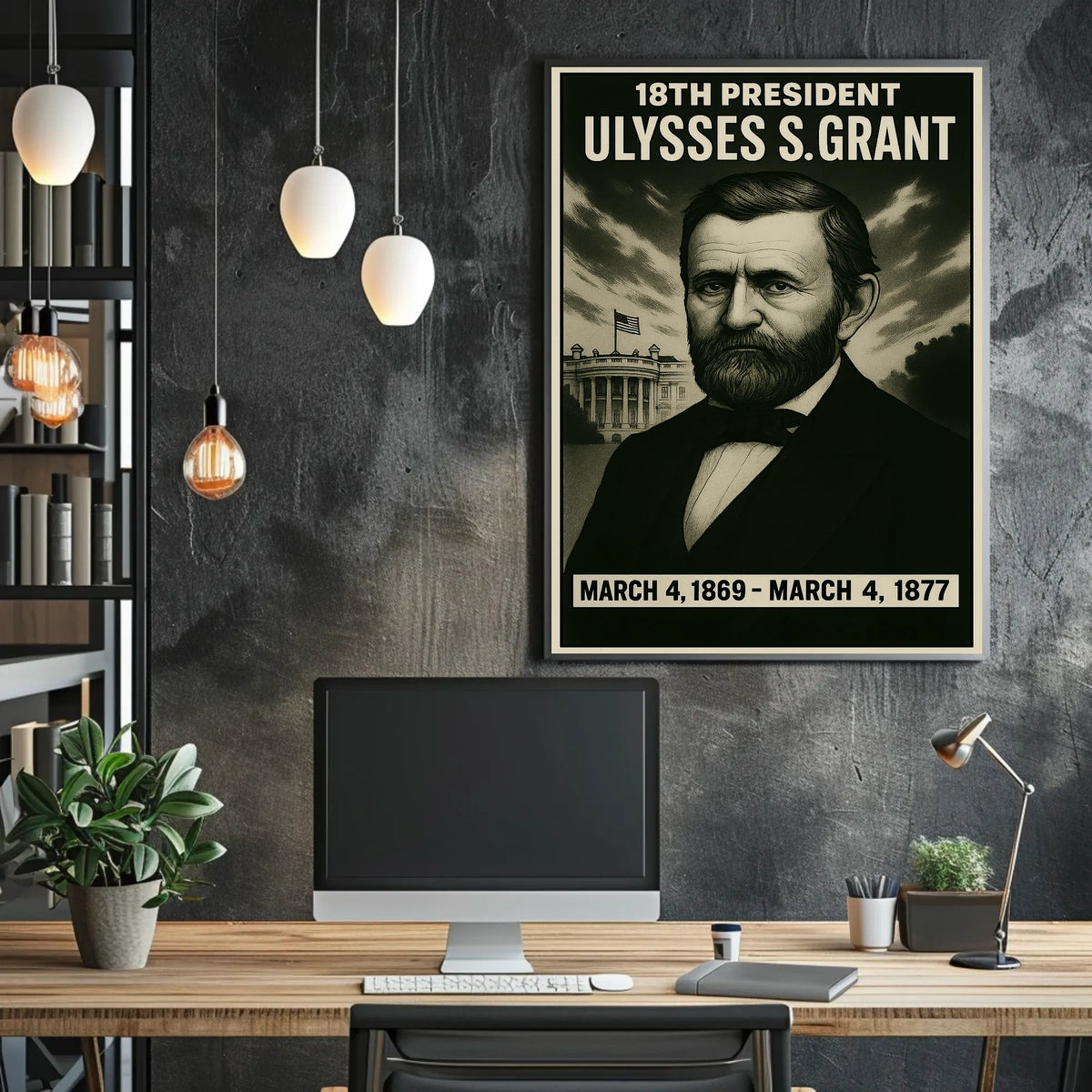 Ulysses S. Grant 18Th President Poster