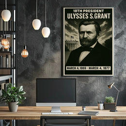 Ulysses S. Grant 18Th President Poster