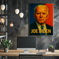 Joe Biden Patriotic Portrait Gift Decor Poster