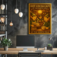 Hot Cocoa Café At The North Pole Poster