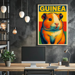 Guinea Pig Pop Art Poster