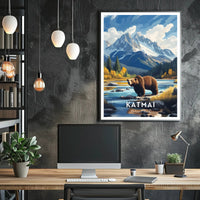Katmai National Park Scenic Poster Print