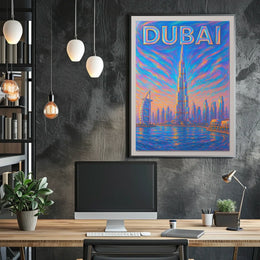 Dubai Skyline Poster