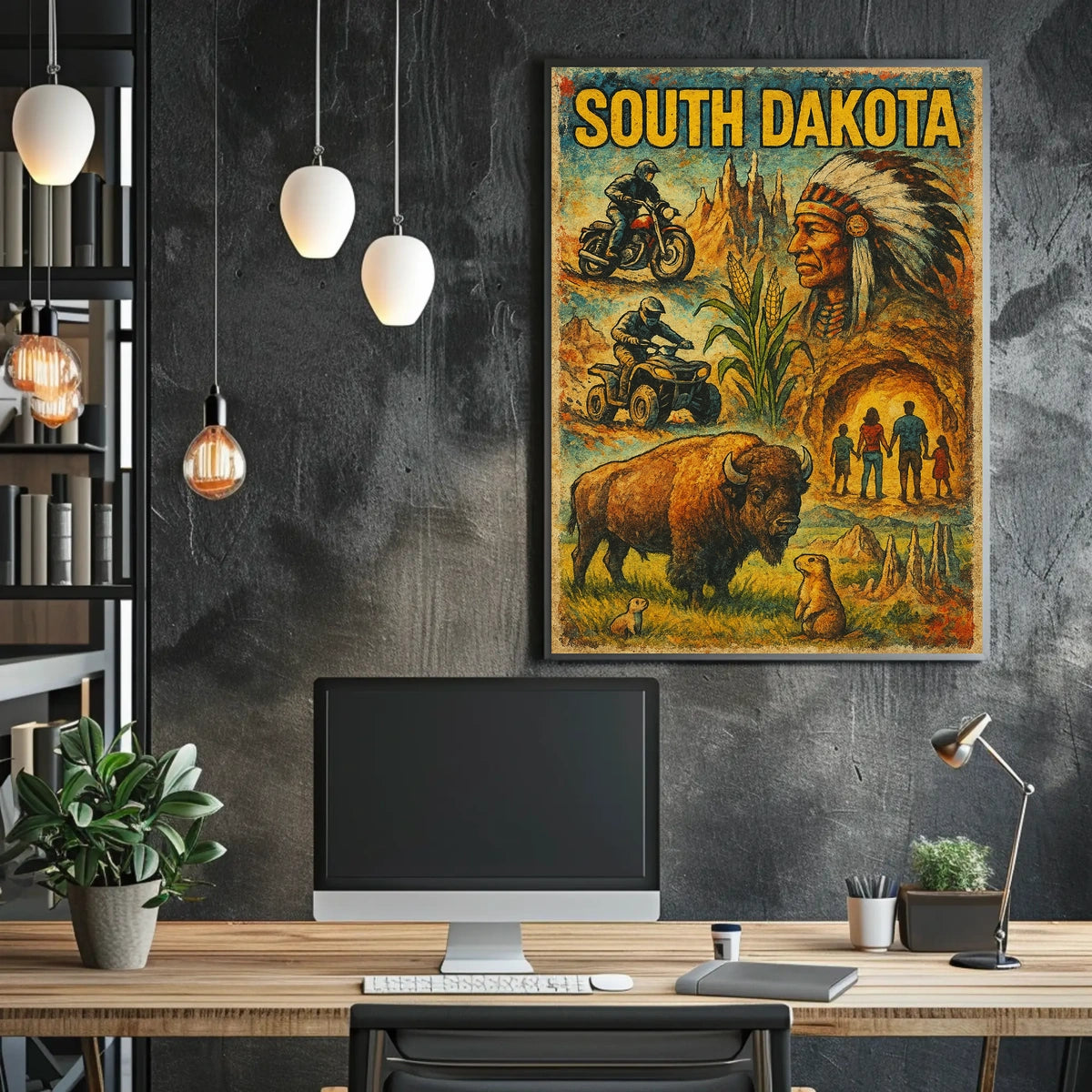 South Dakota Adventure Poster