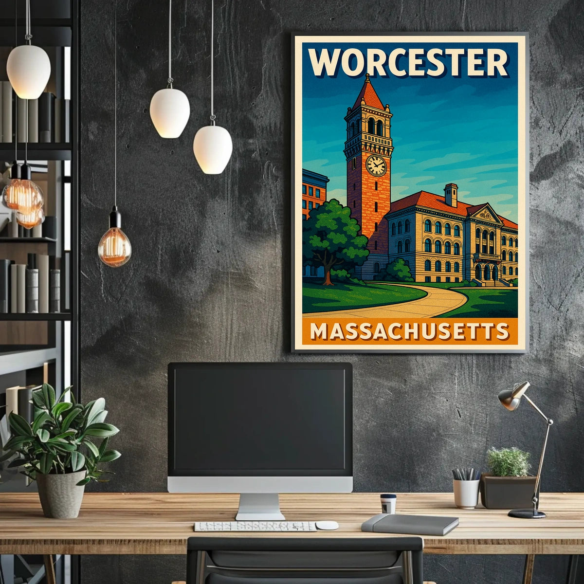 Worcester Massachusetts Poster