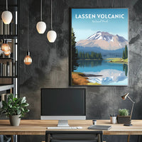 Lassen Volcanic National Park Reflection Poster