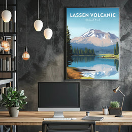Lassen Volcanic National Park Reflection Poster