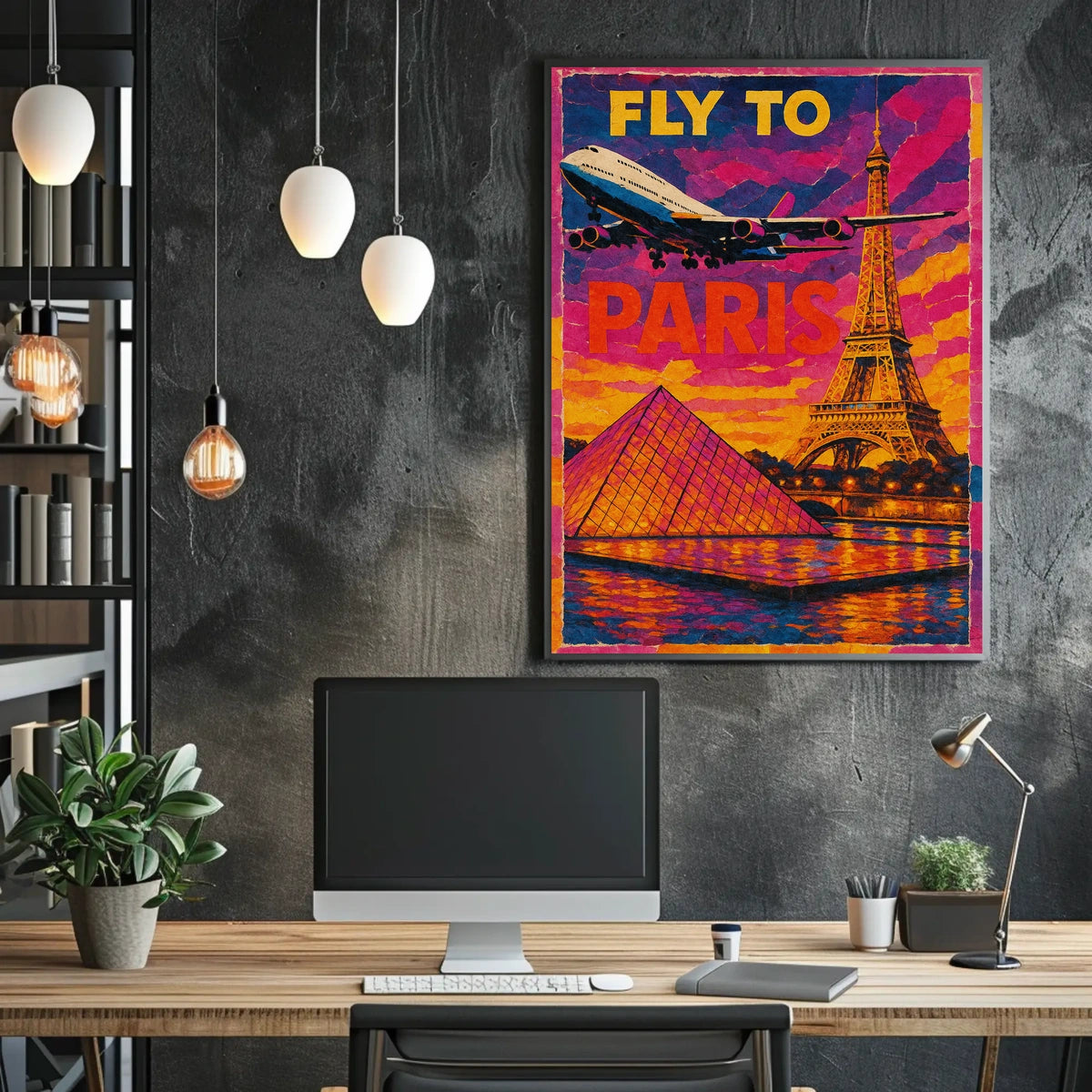 Fly To Paris Poster