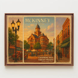 McKinney Travel Poster A Journey Through Time