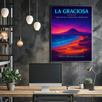 La Graciosa Twilight, Travel Escape Poster