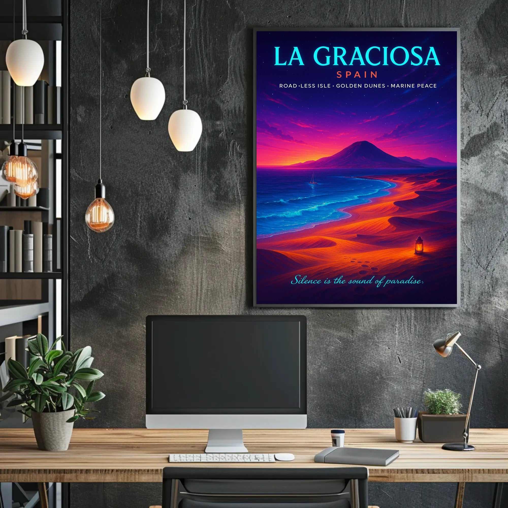 La Graciosa Twilight, Travel Escape Poster