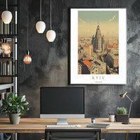 Kyiv Cityscape Poster PosterGoat