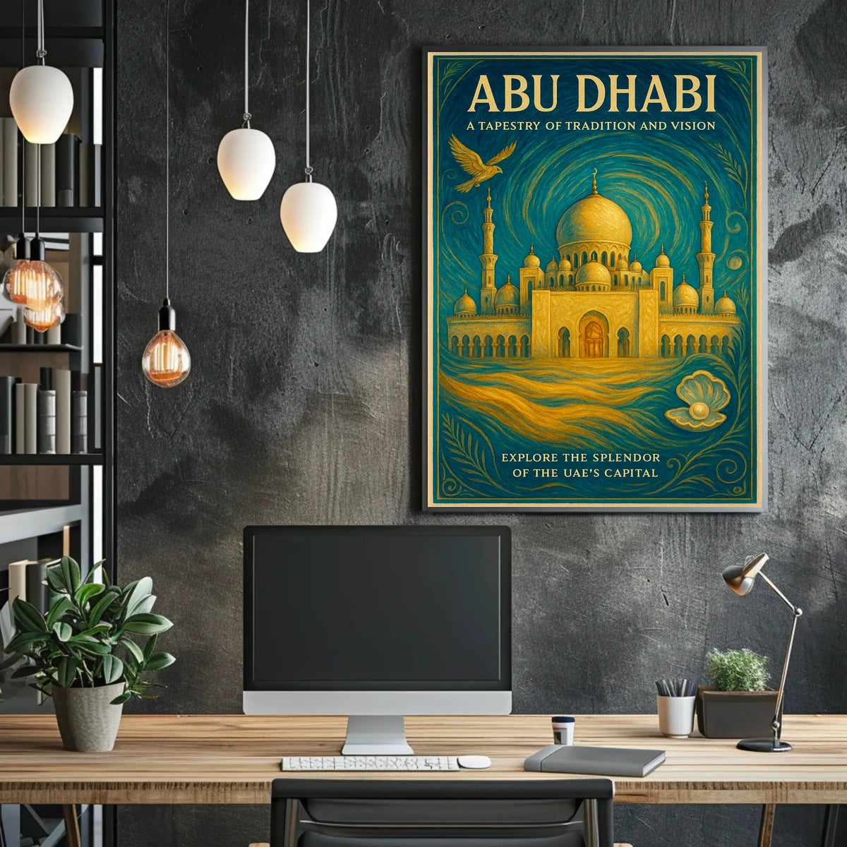 Abu Dhabi A Tapestry Of Tradition And Poster