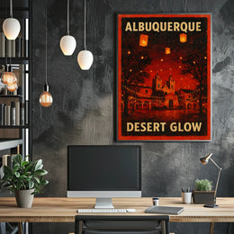 Desert Glow in Albuquerque Poster