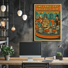 Time Travelers Baggage Claim Poster