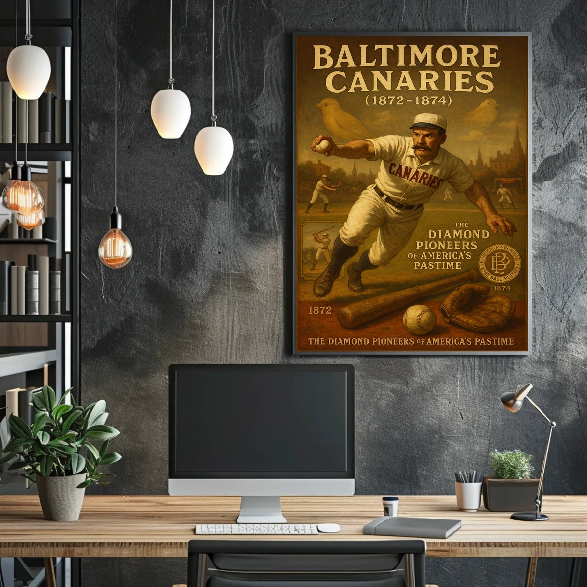 Baltimore Canaries Pioneers Of Poster